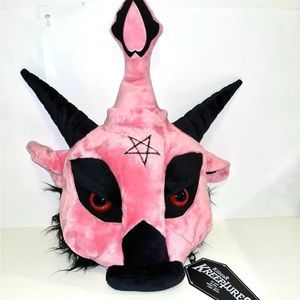 Killstar Dark Lord pink cushion pillow